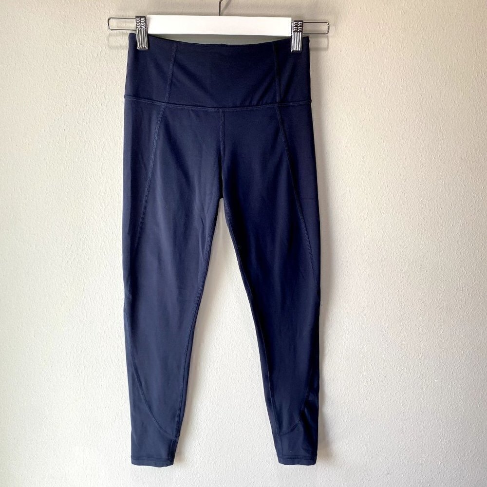 Athleta Salutation Tight 7/8 Leggings Navy XS